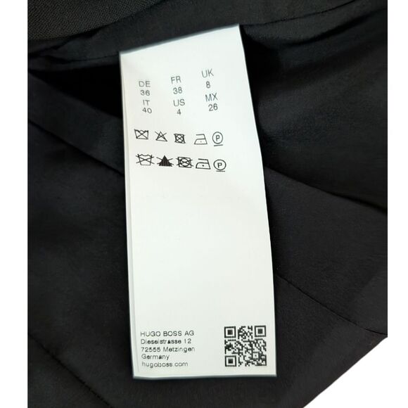 HUGO BOSS Julea Black Two Button Blazer - Women's US 4 - Picture 6 of 8